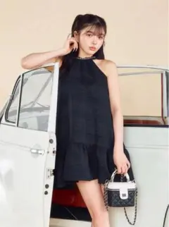 【Darich】美品 ブラックノースリーブワンピース