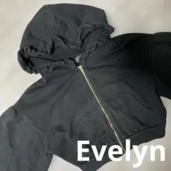 (14)Evelyn パーカー ブラック ミニ丈のサムネイル