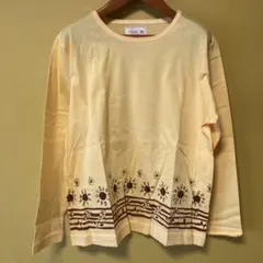 未使用 ワコール シックドビル 長袖 Tシャツ イエロー ひまわり　向日葵のサムネイル