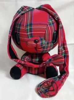 チャックスＧＰ 汎用うさぎぬいぐるみ レッドチェック