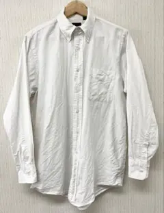 ビームスBEAMS オックスフォードボタンダウンシャツ 白M(L相当)