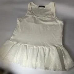 w closet ノースリーブ チュニック ホワイトのサムネイル