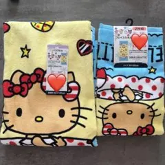 しまむら　サンリオ　ハローキティ　日焼けキティ　バスタオル　フェイスタオル