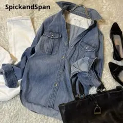 美品＊SpickandSpan デニムシャツ 長袖シャツ インディゴ