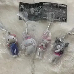 サンリオキャラクター　ミニチュアチャーム　ライブキャラクター４点セット