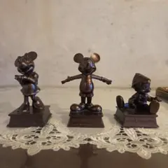 ディズニーリゾート ミッキー&ミニー&ピノキオ ブロンズ製フィギュア 3体セット