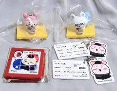 松屋 ちいかわコラボ フィギュア 食券キーホルダー パズル モモンガ 5点セット