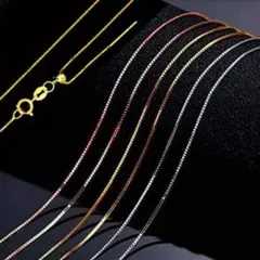 925silver◆ベネチアンチェーンネックレス◆0.6mm幅