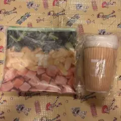 セブンイレブン 一番くじ フラットポーチ セブンカフェぬいぐるみ 2点セット