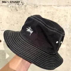 stussy 90s サファリハット オールドステューシー 当時物 アーカイブ
