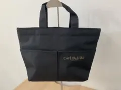 銀座老舗CAFE PAULISTA ブラック トートバッグ