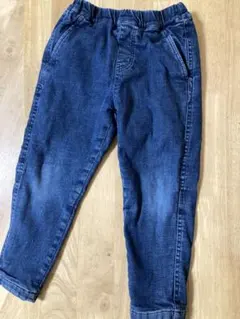 ブルー　ユニクロ　暖かい　長ズボン　110