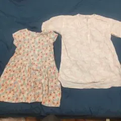 【110cm】ユニクロワンピース２枚セット