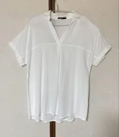 白　ブラウス　シャツ　レディース Mサイズ