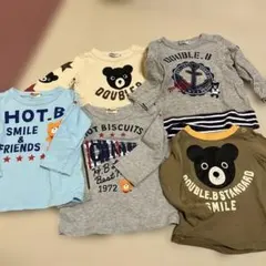 DOUBLE.B ホットビスケッツ 80 ロンT5枚セット