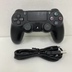 PS4 コントローラー デュアルショック4 ブラック USB付 動作OK 665