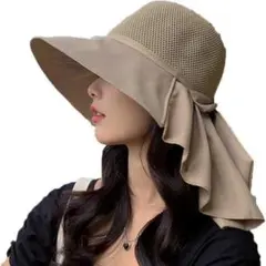 レディース UVカット 帽子 ハット UPF50 紫外線対策 つば広 通勤 散歩