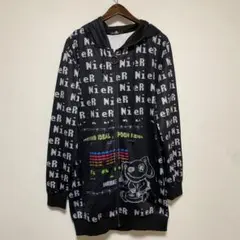 NieR パーカー フード付き 黒