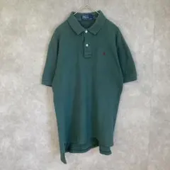 ポロ・ラルフ・ローレン 90s Mサイズ　ダークグリーン ポロシャツ