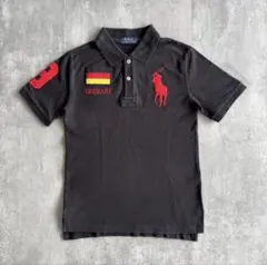 90s ラルフローレン　ポロシャツ ビッグポニー y2k SWAG 短丈