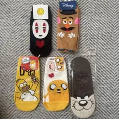 キャラクターソックス 5足セット
