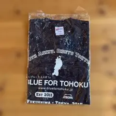 BLUE FOR TOHOKU Tシャツ ブラック　②