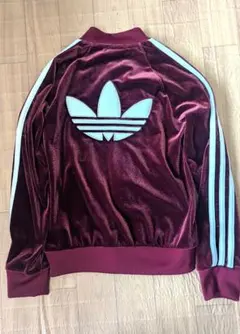 adidas ナイロンジャケット ボルドー 金刺繍 adidas ナイロンジャケット ボルドー 金刺繍 - メルカリ