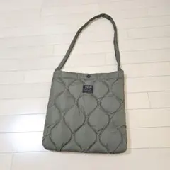 TAION/タイオン ミリタリー クロス ボディ ダウン バッグM　キルティング