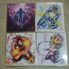 ドラゴンボール　色紙4枚