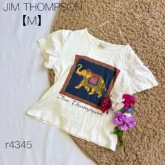 ジムトンプソン　Tシャツ 半袖カットソー　ショート丈　個性　レトロ　ホワイトのサムネイル