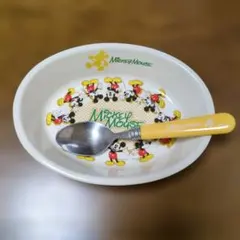 Disney Mickey Mouse 皿 スプーン セット