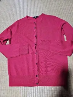 ニットカーディガン　赤　Mサイズ