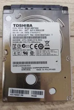東芝 MQ01ABF050 HDD 500GB
