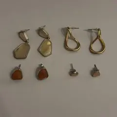 SENSE OF PLACE ゴールド イヤリング 4点セット