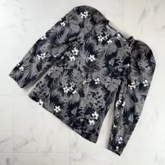 美品 MACPHEE 総柄ブラウスカットソー グレー サイズ36*SC1460