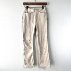 ユニクロ　W58　チノパン　カジュアルパンツ　綿混　ストレッチ　ベージュ