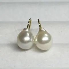 あこやバロックパール　ダイレクトフックピアス　8.3ミリ