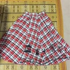 値下げ。ロングスカート チェック  M