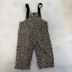 ベビー サロペット80cm ヒョウ柄