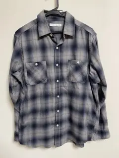 Seven days Sunday 長袖ネルシャツ グレーとネイビー