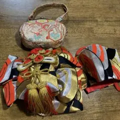 七五三　帯　バッグ　昭和レトロ