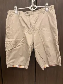 FLASH REPORT ショートパンツ ハーフパンツ ベージュリバーシブルのサムネイル