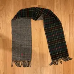 ポロ　ラルフローレン　マフラー リバーシブル Made in Italy