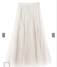 ボリュームロングチュールスカート[at118]