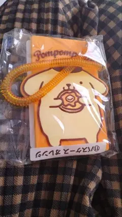 サンリオ当たりくじ ポムポムプリン パスケース オレンジ