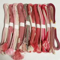 ペ*ン様 (0342)帯締め 10点 まとめ売り 帯紐 着物 和装 小物