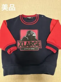 XLARGE トレーナー サイズ90 ネイビー/レッド