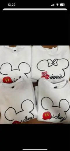ミッキー ミニー トレーナー 4着