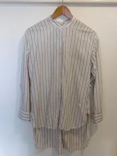 JW ANDERSON UNIQLO ストライプ スタンドカラーシャツのサムネイル
