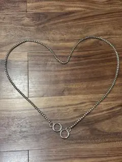 シルバーチェーンストラップリング付き